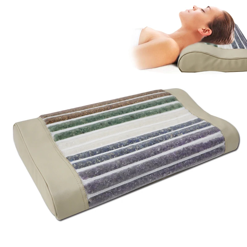Neck Traction Pillow - وسادة كريستال اليشم جوهرة تدليك شقرا