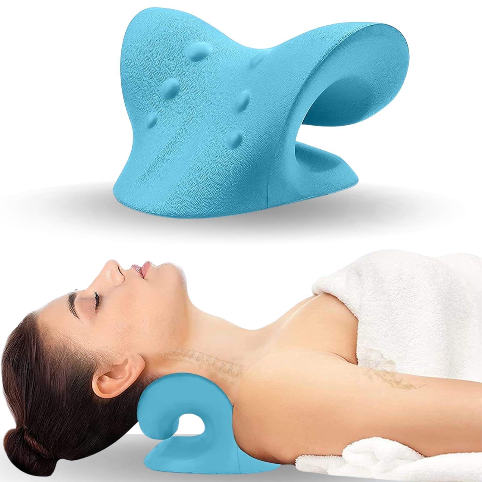 Neck Traction Pillow - جهاز استرخاء الرقبة والكتفين، جهاز شد