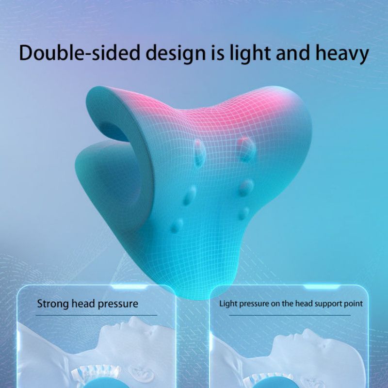 الرقبة الكتف نقالة الاسترخاء ب - مراجعة Neck Traction Pillow وسعره