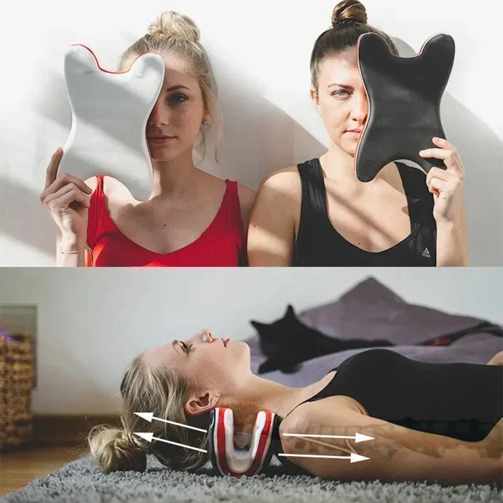 تصميم جديد الرقبة والكتف الاست - مراجعة Neck Traction Pillow وسعره