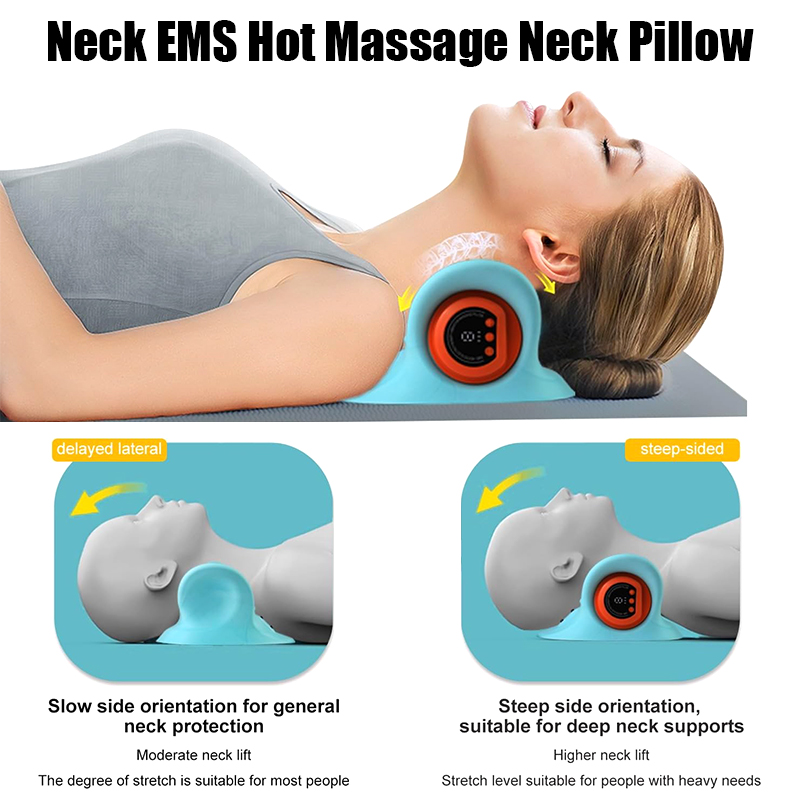 الكهربائية مدلك عنق الرحم الرق - مراجعة Neck Traction Pillow وسعره