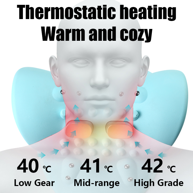 الكهربائية مدلك عنق الرحم الرق - مراجعة Neck Traction Pillow وسعره