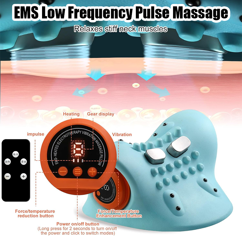 الكهربائية مدلك عنق الرحم الرق - مراجعة Neck Traction Pillow وسعره