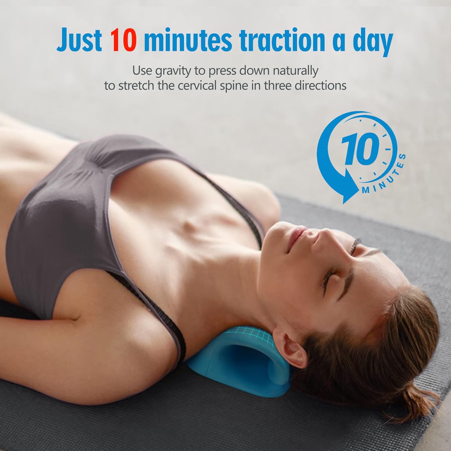 جهاز تمديد الرقبة لتخفيف الألم - مراجعة Neck Traction Pillow وسعره