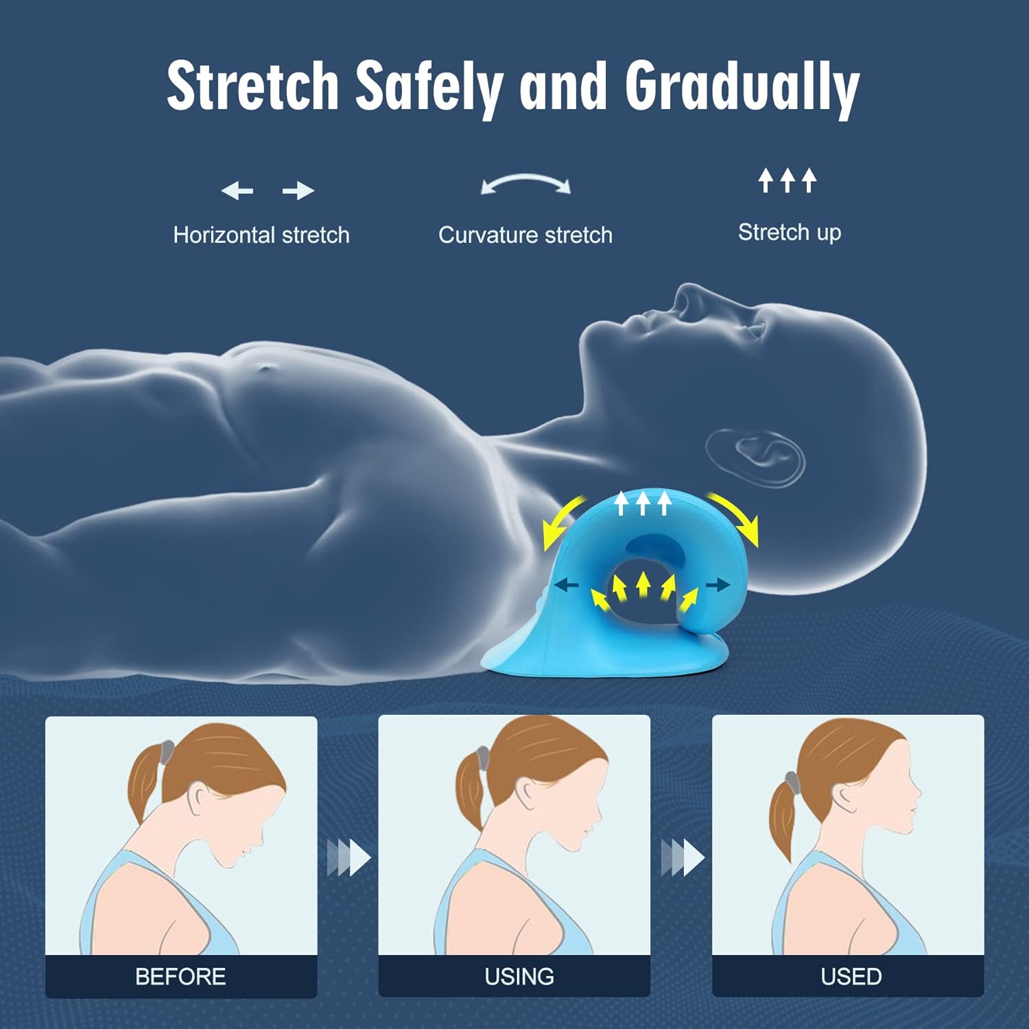 جهاز تمديد الرقبة لتخفيف الألم - مراجعة Neck Traction Pillow وسعره
