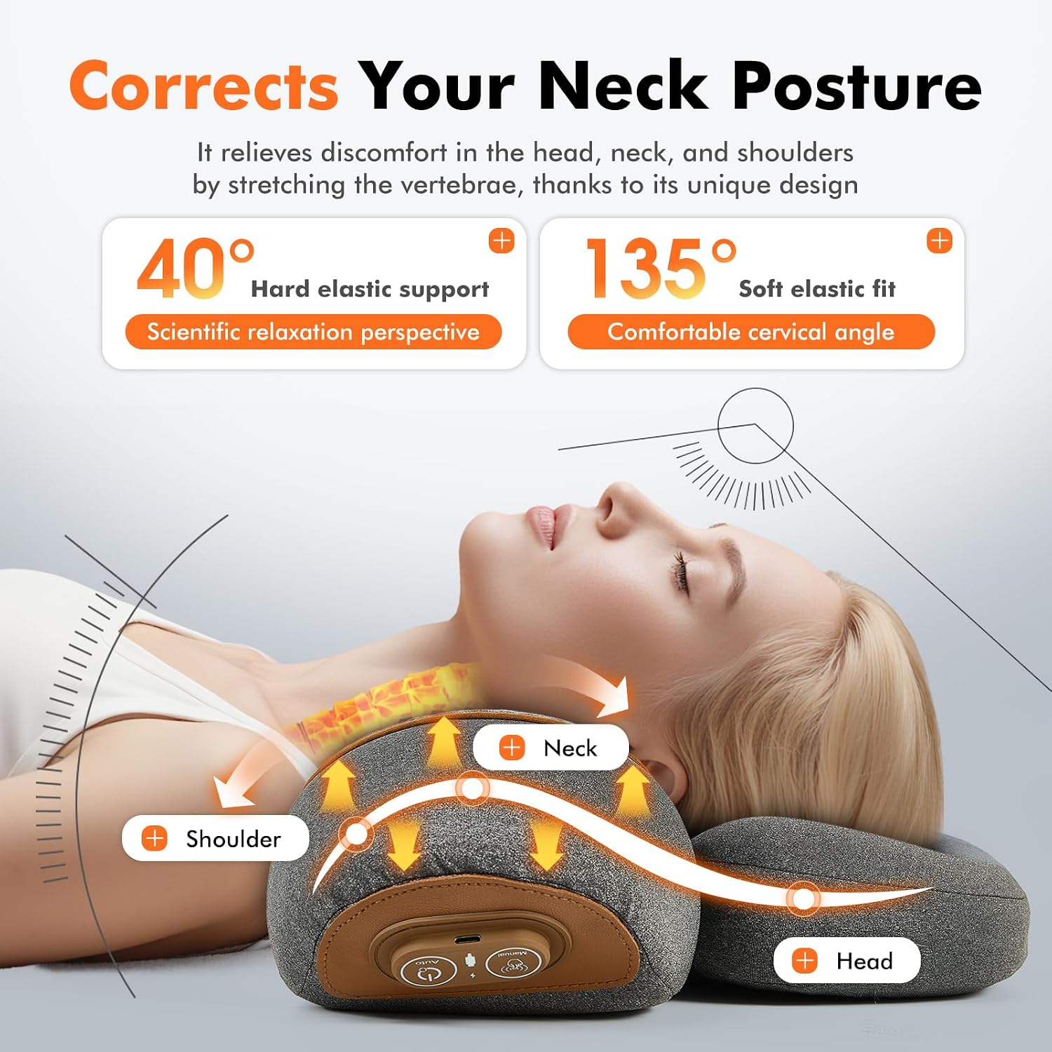 وسادة تدليك الرقبة 3 في 1 مع خ - مراجعة Neck Traction Pillow وسعره