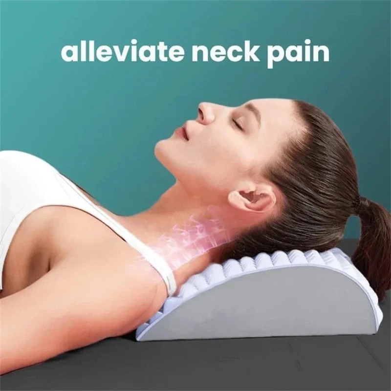 وسادة تمديد الظهر مع تدليك للخ - مراجعة Neck Traction Pillow وسعره