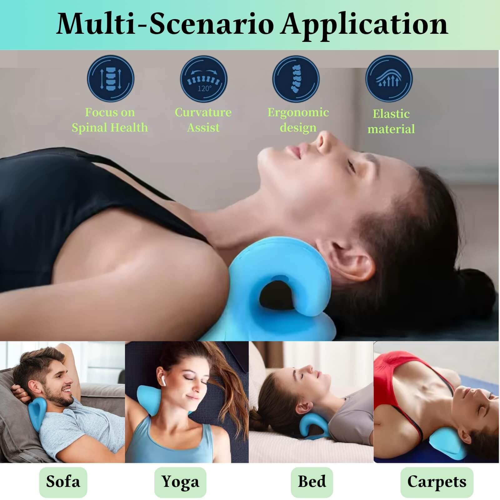 جهاز استرخاء الرقبة والكتفين،  - مراجعة Neck Traction Pillow وسعره