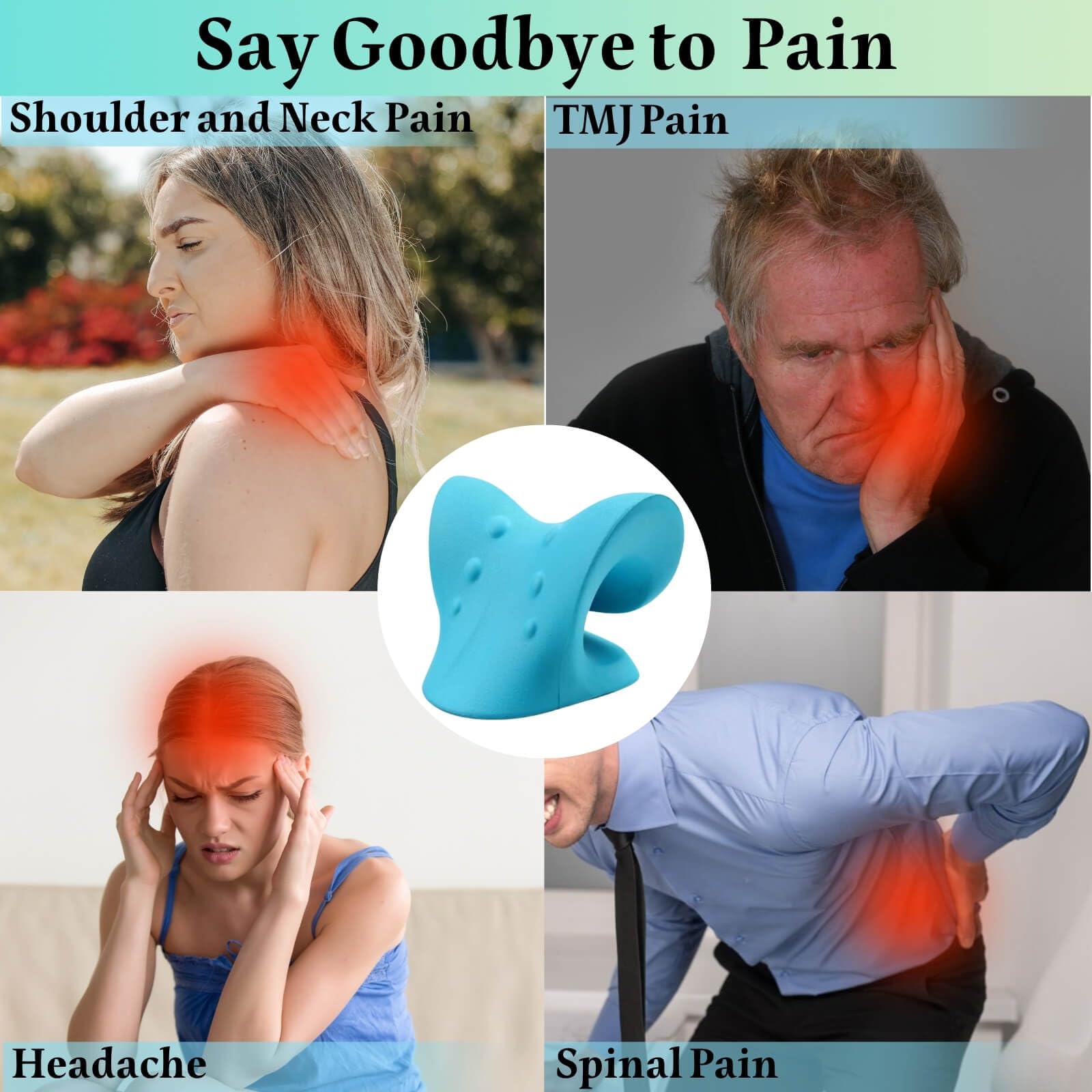 جهاز استرخاء الرقبة والكتفين،  - مراجعة Neck Traction Pillow وسعره
