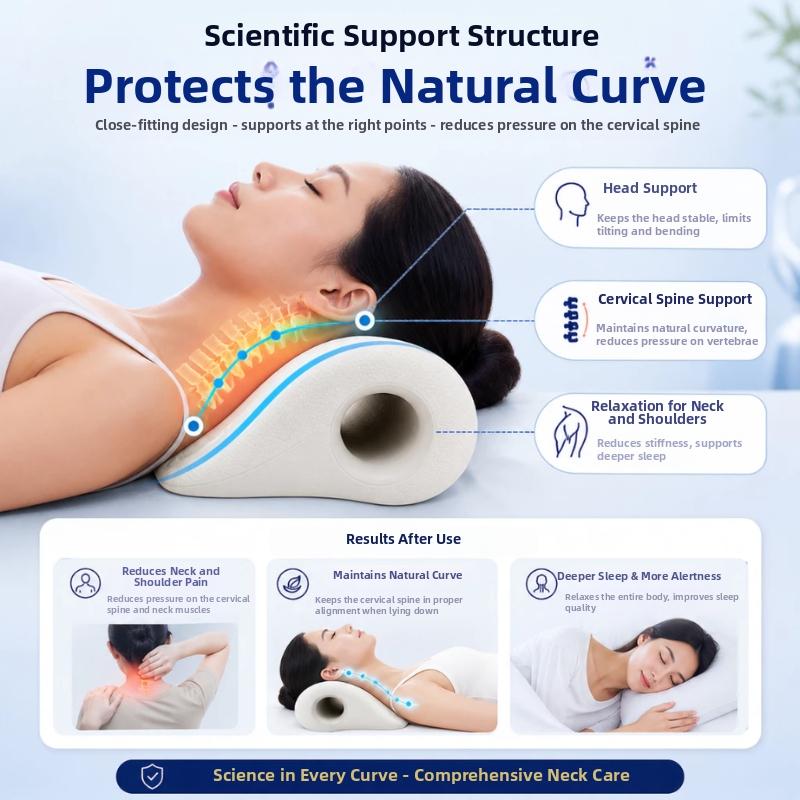 وسادة تدليك مريحة للرقبة والكت - مراجعة Neck Traction Pillow وسعره